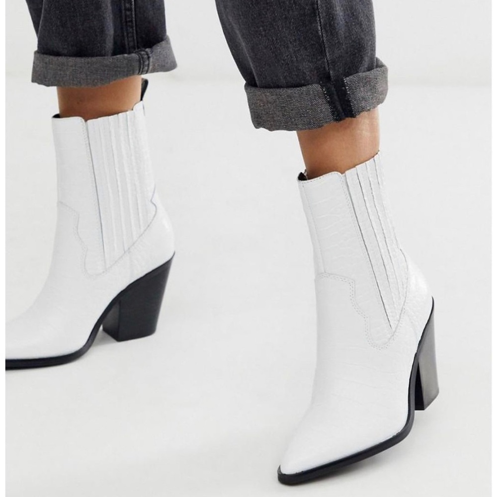 Leather Western Cowboy Boot - Aldo Drerissa Heeled